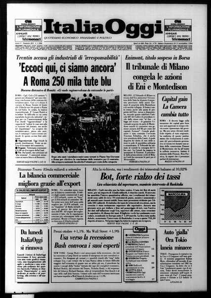 Italia oggi : quotidiano di economia finanza e politica